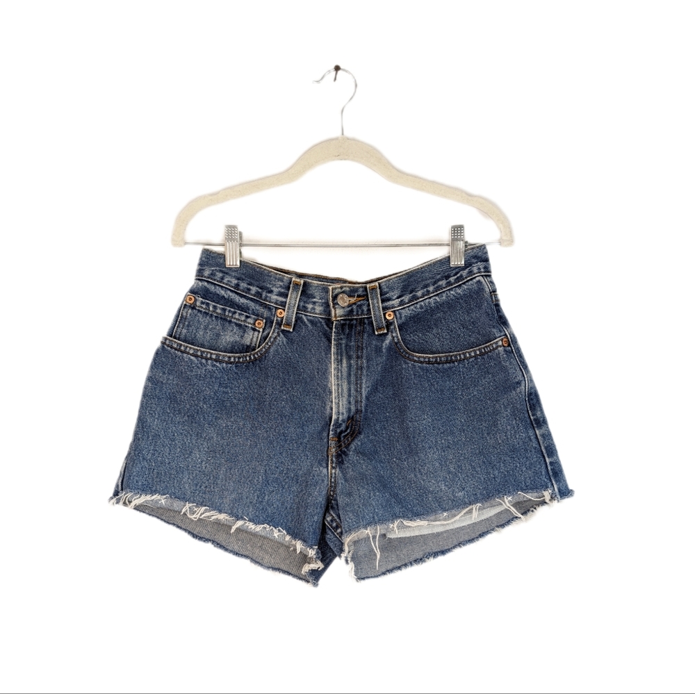 Y2K Levi's High Rise Boho Cut Off Denim Shorts
